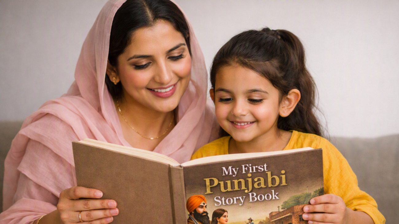 Best Punjabi-English story book for a child who only speaks English at home